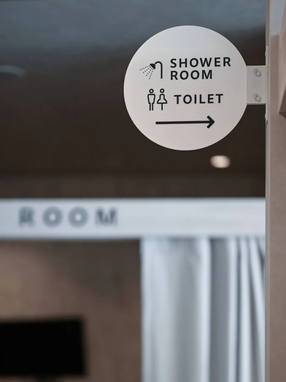 shower roomの案内