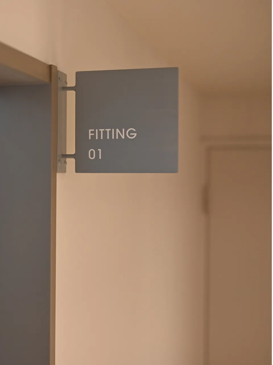 フィッティングルームの様子